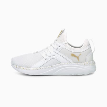Softride Sophia Shimmer Women's Running Shoes, Puma White-Puma Team Gold, small-AUS