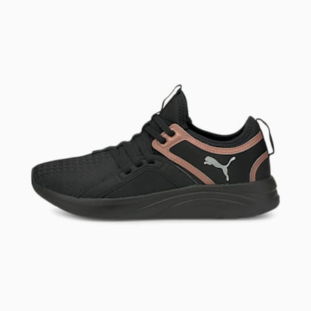 Softride Sophia Q4 Shine Women's Running Shoes, Puma Black-Rose Gold, small-AUS