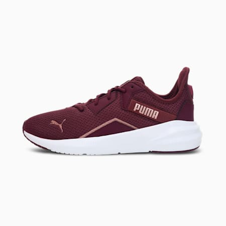 Platinum Shimmer Women's Training Shoes, Grape Wine-Rose Gold-Puma White, small-IND