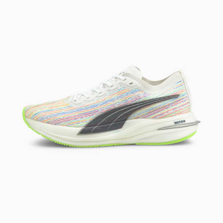 รองเท้าวิ่งผู้หญิง Deviate Nitro Spectra, Puma White-Green Glare, small-THA