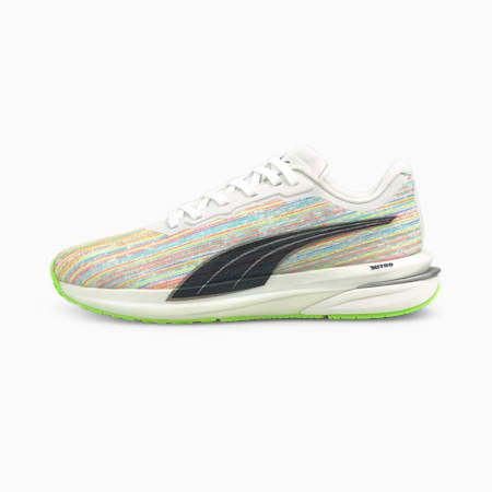 Velocity Nitro Spectra Women's Running Shoes, Puma White-Spellbound-Green Glare, small-PHL