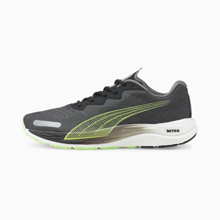 Velocity NITRO 2 Men's Running Shoes, Puma Black-Fizzy Lime, small-SEA