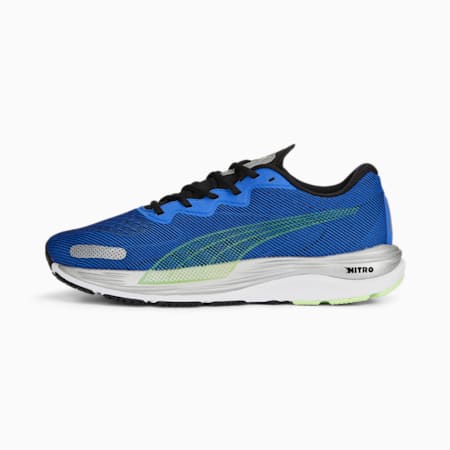Velocity Nitro 2 Running Shoes Men, Royal Sapphire-Fizzy Lime, small