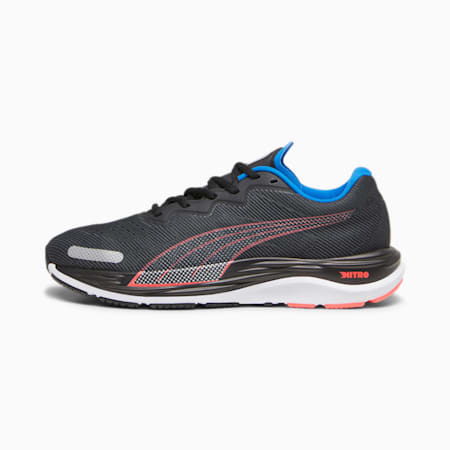 รองเท้าวิ่ง Velocity Nitro 2 Men's Running Shoes, Puma Black-Fire Orchid-Ultra Blue, small-THA