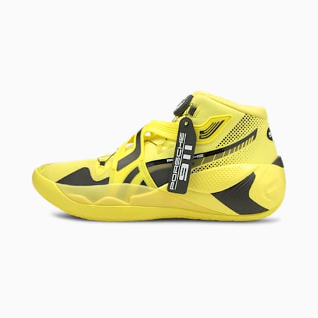 Porsche Design Disc Rebirth Basketball Shoes, Celandine-Puma Black, small-PHL