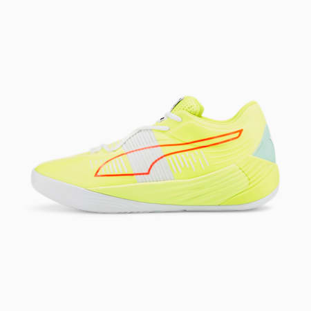 Fusion Nitro Basketball Shoes, Yellow Glow-Sunblaze, small