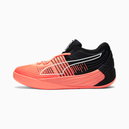 Fusion Nitro Basketball Shoes, Neon Citrus-Puma Black, small-AUS