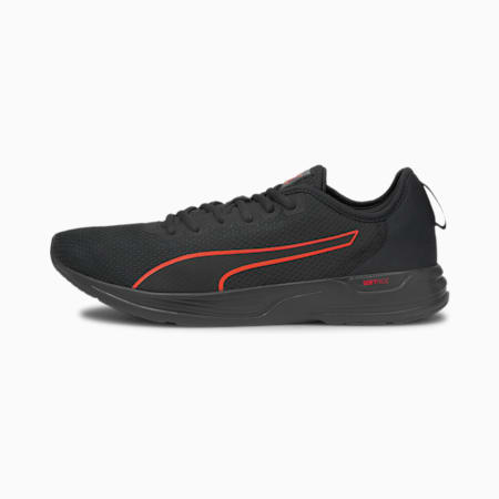 Accent Unisex Running Shoes, Puma Black-Lava Blast, small-AUS