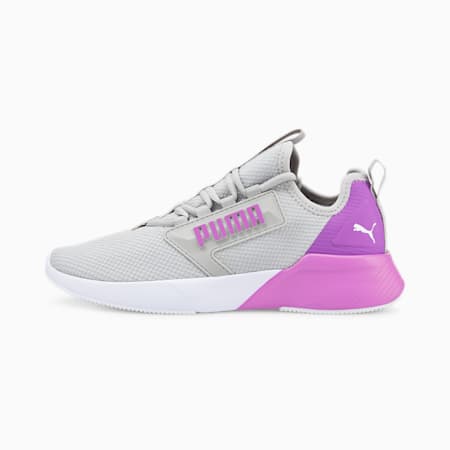Retaliate Mesh Women's Running Shoes, Gray Violet-Electric Orchid, small-AUS
