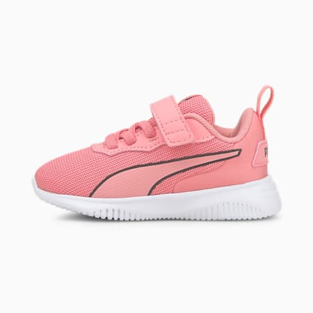 Flyer Flex AC Babies' Trainers, Puma White-Puma Black-Peony, small-SEA