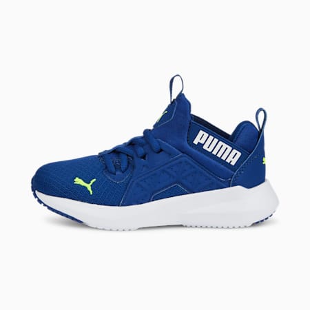 Soft Enzo NXT Kids' Trainers, Blazing Blue-Puma White, small-THA