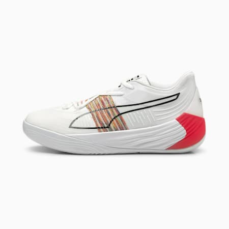 Fusion Nitro Spectra Basketball Shoes, Puma White-Sunblaze, small-AUS