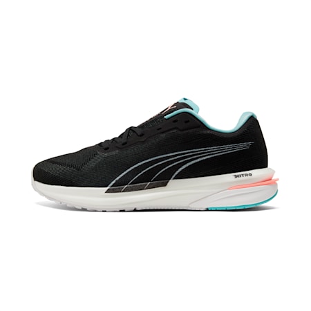 รองเท้าวิ่งผู้หญิง Velocity NITRO, Puma Black-Puma White-Angel Blue, small-THA