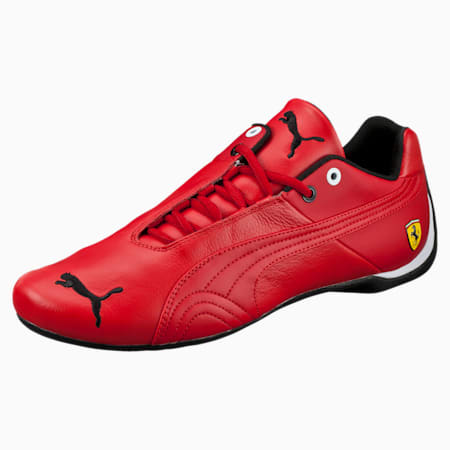 Ferrari Future Cat Leather Trainers, rosso corsa-rosso corsa, small-SEA