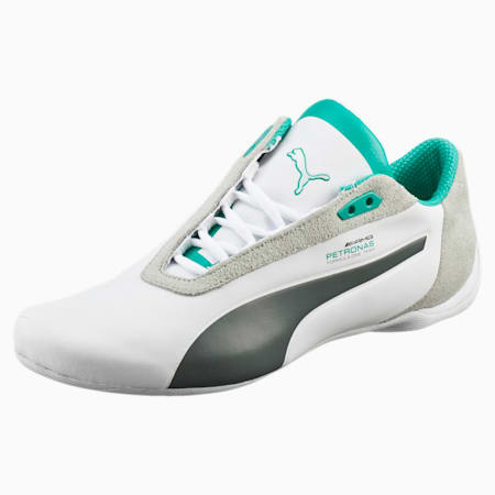 Mercedes Future Cat S2 Men's Shoes, Puma White-Puma White-Spectra Green, small-SEA