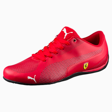 Ferrari Drift Cat 5 Ultra Unisex Motorsport Shoes, Rosso Corsa-Puma White-Puma Black, small-AUS