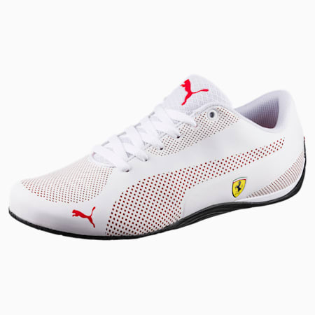 Ferrari Drift Cat 5 Ultra Trainers, Puma White-Rosso Corsa-Puma Black, small-SEA