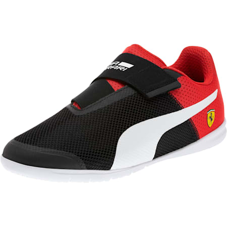 Ferrari Changer IGNITE Strap Trainers, Puma Black-Puma White-Rosso Corsa, small-SEA