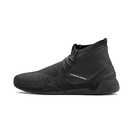 Porsche Design Hybrid evoKNIT Men's Trainers, Jet Black-Jet Black-Jet Black, small-SEA