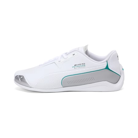 Mercedes-AMG Petronas Drift Cat 8 Unisex Motorsport Shoes, Puma White-Puma Silver, small-IND