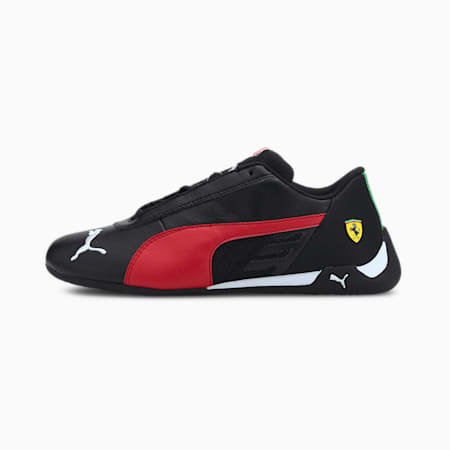 Scuderia Ferrari Race R-Cat Youth Motorsport Shoes, Puma Black-Rosso Corsa, small-PHL