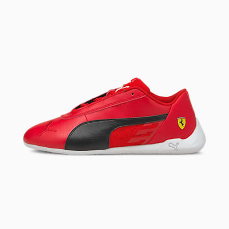 Scuderia Ferrari Race R-Cat Youth Motorsport Shoes, Rosso Corsa-Puma Black-Puma White, small-SEA