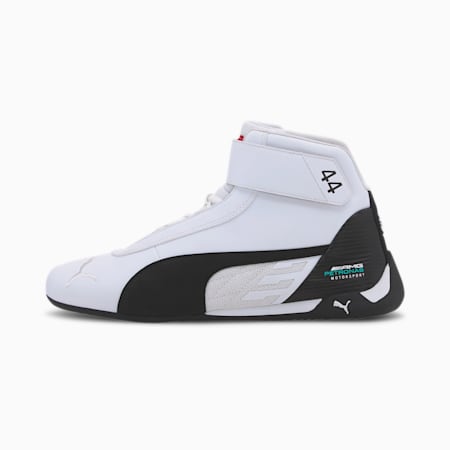 Mercedes R-Cat Mid Men's Sneakers | Puma White-Puma Black | PUMA puma  collection | PUMA