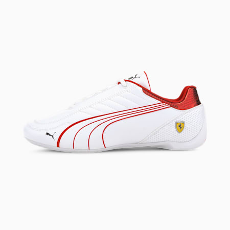 Scuderia Ferrari Race Future Kart Cat Unisex Shoes, Puma White-Rosso Corsa, small-IND