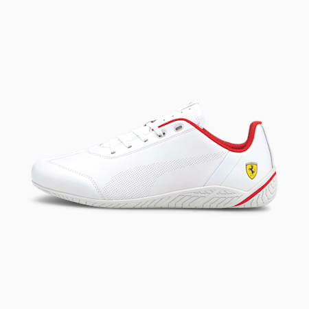 Zapatillas de automovilismo Scuderia Ferrari Ridge Cat, Puma White-Puma White-Rosso Corsa, small