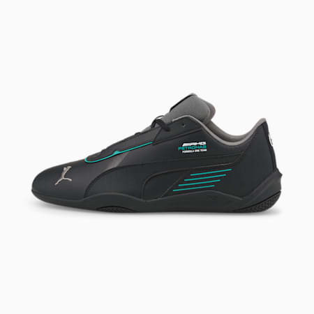 Mercedes F1 R-Cat Machina Motorsport Shoes, Puma Black-Smoked Pearl-Spectra Green, small-PHL