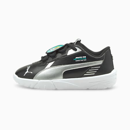 Mercedes AMG Petronas F1 R-Cat Machina Kids' Sneakers, Puma Black-Puma White, small-IND