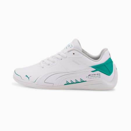 Mercedes F1 Drift Cat Delta Youth Motorsport Shoes, Puma White-Spectra Green, small