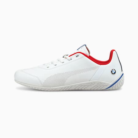 BMW M Motorsport Ridge Cat Motorsport Shoes, Puma White-Puma White-Fiery Red, small