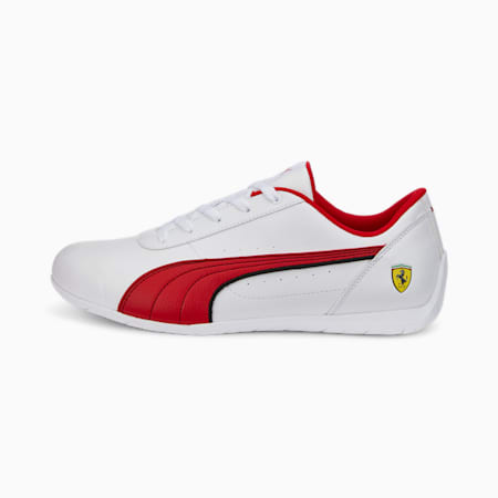 Chaussures de sports automobiles Scuderia Ferrari Neo Cat, Puma White-Rosso Corsa, small-DFA