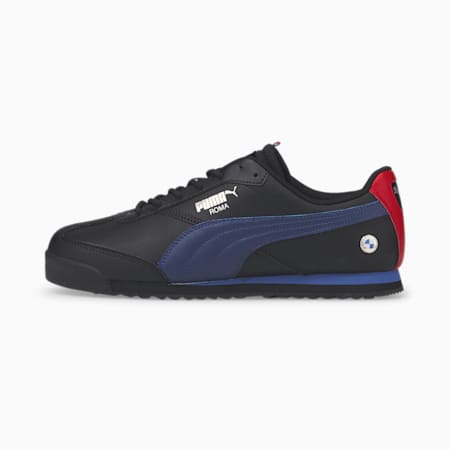 BMW M Motorsport Roma Via Motorsport Shoes, Puma Black-Estate Blue, small-SEA