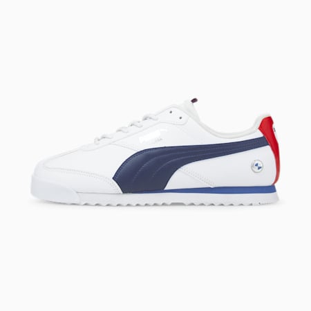 BMW M Motorsport Roma Via Motorsport Shoes, Puma White-Estate Blue, small-PHL