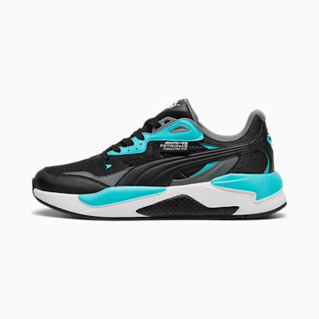 Mercedes F1 X-Ray Speed motorsportschoenen, PUMA Black-Sheen Green, small