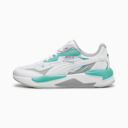 Chaussures de Sports Automobiles Mercedes F1 X-Ray Speed, PUMA White-Sheen Green, small