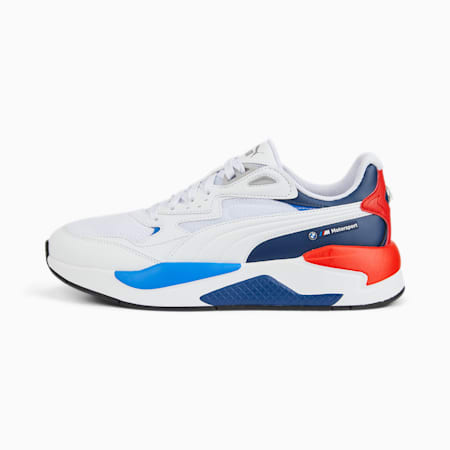 BMW M Motorsport X-Ray Speed Motorsport Shoes, PUMA White-Estate Blue-Fiery Red, small-SEA
