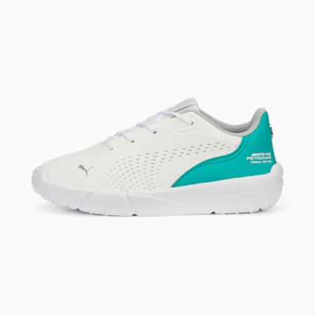 Chaussures de sports automobiles Drift Cat Decima Mercedes-AMG Petronas Formula 1 Enfant, PUMA White-Spectra Green-Mercedes Team Silver, small-DFA