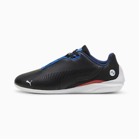 Scarpe da motorsport BMW M Motorsport Drift Cat Decima da ragazzo, PUMA Black-Pop Red-Pro Blue, small