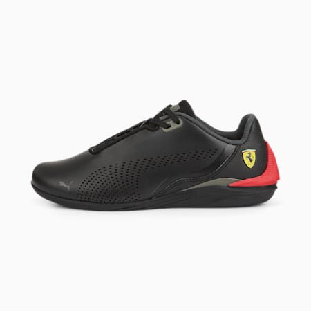 Chaussures de sports automobiles Drift Cat Decima Scuderia Ferrari Enfant et Adolescent, Puma Black-Rosso Corsa, small-DFA