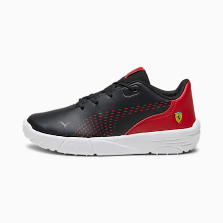 Dziecięce buty w wyścigowym stylu Scuderia Ferrari Drift Cat Decima, PUMA Black-Rosso Corsa-PUMA White, small