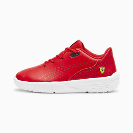 Dziecięce buty w wyścigowym stylu Scuderia Ferrari Drift Cat Decima, Rosso Corsa-PUMA Black, small