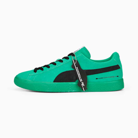 Zamszowe sneakersy PUMA x PORSCHE RS 2.7, Deep Green-Puma Black, small