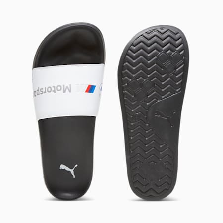 BMW M Motorsport Logo Leadcat 2.0 Motorsport Slides, PUMA White-PUMA Black, small