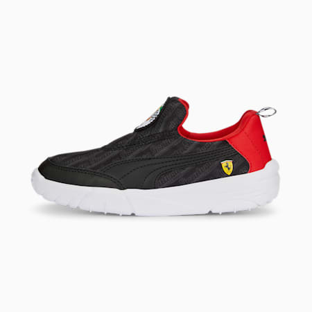 Scuderia Ferrari Bao Kart Motorsport Kids Sneakers, PUMA Black-Rosso Corsa, small-SEA