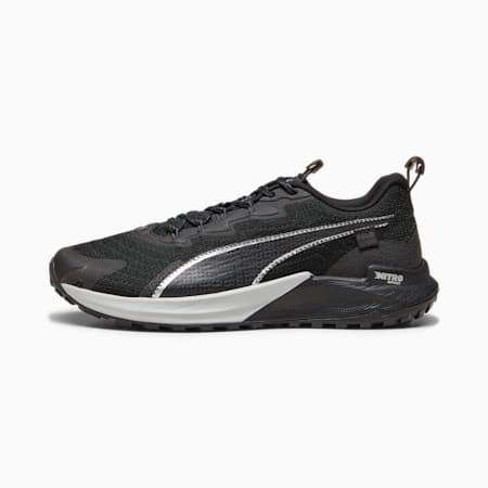 Fast-Trac NITRO 2 trail schoenen voor heren, PUMA Black-Dark Coal, small