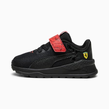 Scuderia Ferrari Anzarun Toddlers' Driving Shoes, PUMA Black-Rosso Corsa, small-SEA