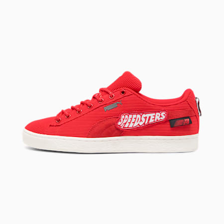 Scuderia Ferrari Garage Crew Clyde Unisex Sneakers, Rosso Corsa-Warm White, small-AUS